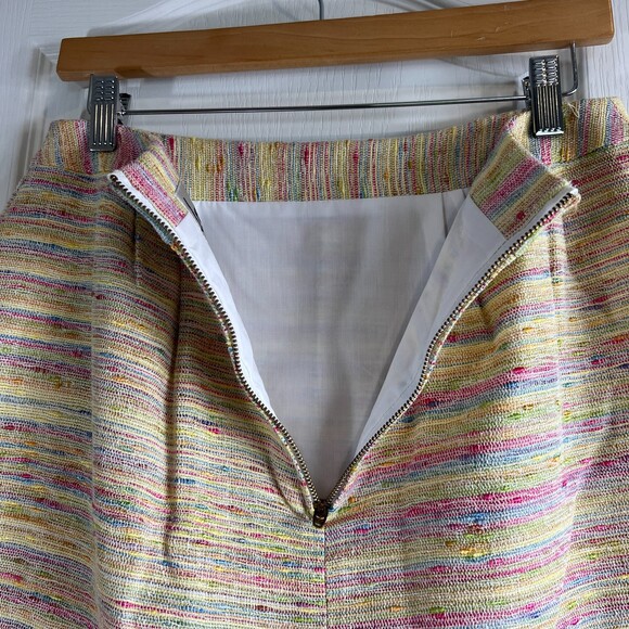 Leona by Lauren Leonard Women's Mini Skirt Textured Tweed Multicolor Size 4 - Picture 3 of 11